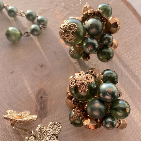 VTG- Vendome- Demi-Parure Fall Moods Necklace & Earring Set- Circa 1950s - Picture 12 of 16